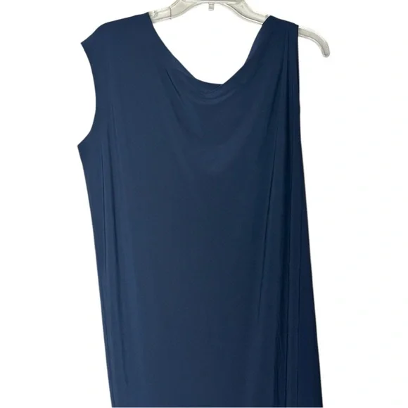 Norma Kamali Drop Shoulder Dress Midnight Blue Medium - Picture 7 of 11